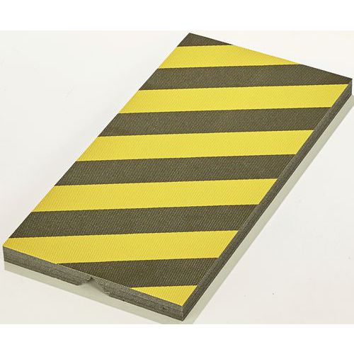 Ochranná podložka Mottez, 50 x 25 x 2,5 cm, černá/žlutá, variabilní Ochranná podložka Mottez, 50 x 25 x 2,5 cm, černá/žlutá, variabilní