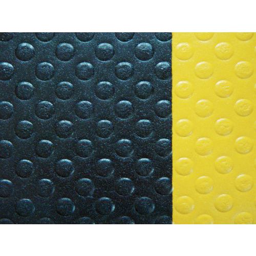 Protiúnavové průmyslové rohože Sof-Tred™ s bublinkovým povrchem, černá/žlutá, šířka 60 cm