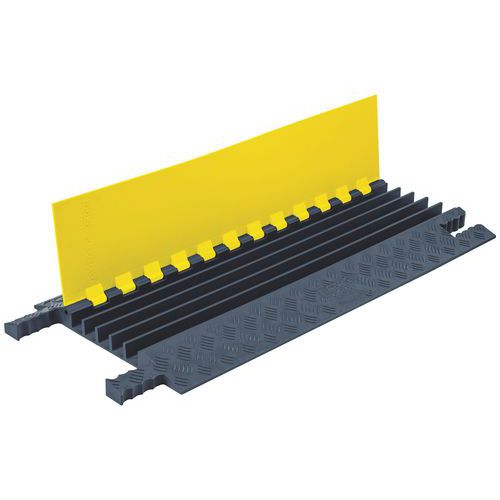 Kabelový přejezd Grip Guard®, 5 kanálů, žlutá/šedá, 42 x 91 x 6 cm