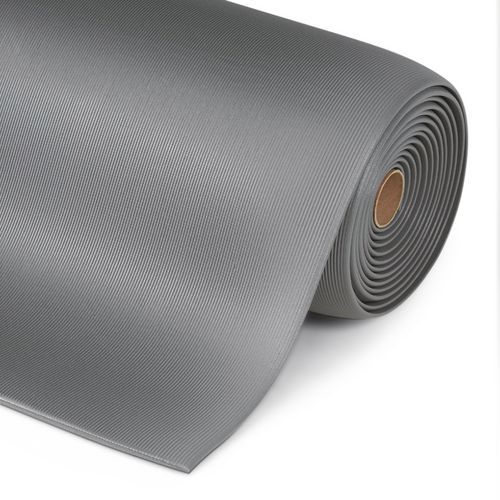 Protiúnavové průmyslové rohože Sof-Tred™ s rýhovaným povrchem, šedá, šířka 122 cm