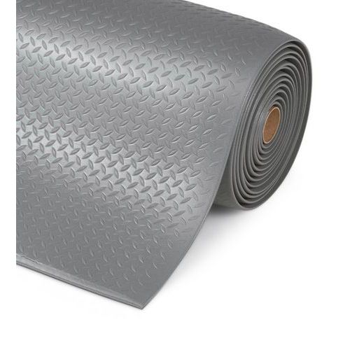 Protiúnavové průmyslové rohože Sof-Tred™ s diamantovým povrchem, šedá, šířka 122 cm