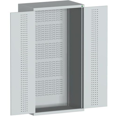 Dílenské skříně s perfo panely pro držáky na boxy/nářadí