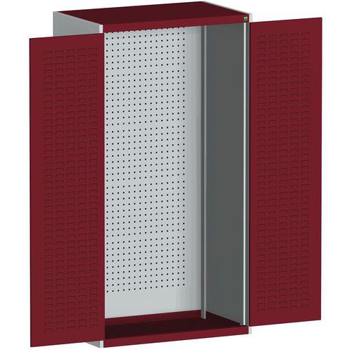 Dílenské skříně s perfo panely pro držáky na nářadí/boxy