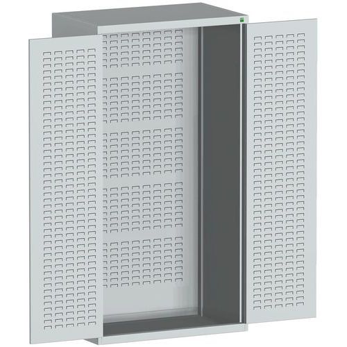 Dílenské skříně s perfo panely pro držáky na boxy/boxy