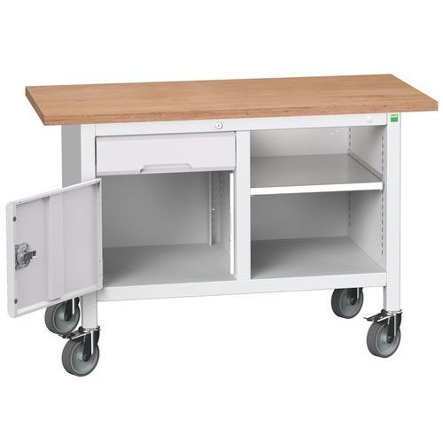 Mobilní dílenské stoly Bott Verso Storage, multiplex, šířka 125 cm