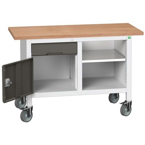 Mobilní dílenské stoly Bott Verso Storage, multiplex, šířka 125 cm
