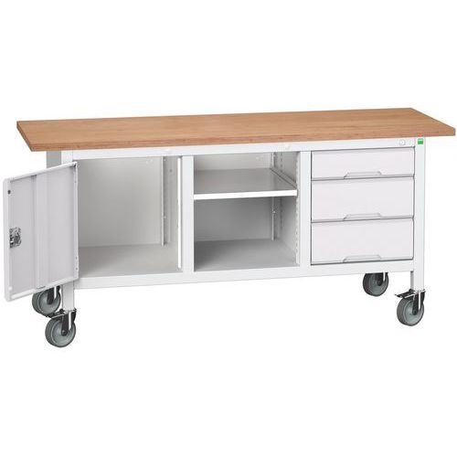 Mobilní dílenské stoly Bott Verso Storage, multiplex, šířka 175 cm