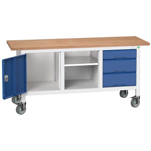 Mobilní dílenské stoly Bott Verso Storage, multiplex, šířka 175 cm