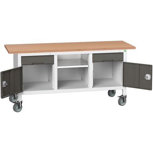 Mobilní dílenské stoly Bott Verso Storage, multiplex, šířka 175 cm