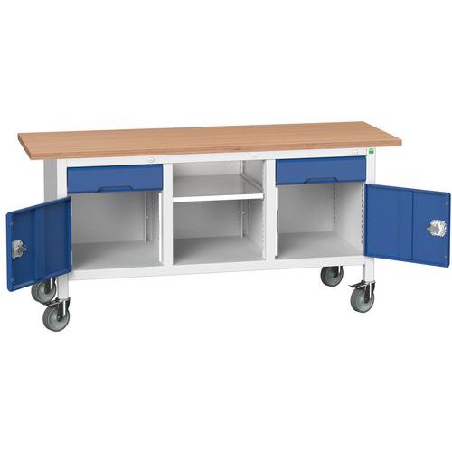 Mobilní dílenské stoly Bott Verso Storage, multiplex, šířka 175 cm