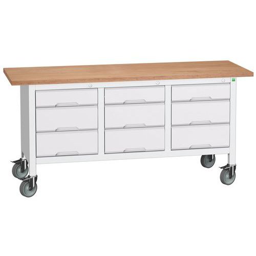 Mobilní dílenské stoly Bott Verso Storage, multiplex, šířka 175 cm