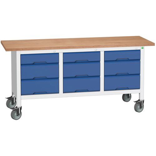 Mobilní dílenské stoly Bott Verso Storage, multiplex, šířka 175 cm