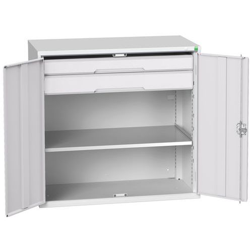Dílenské skříně se zásuvkami Bott Verso, výška 100 cm