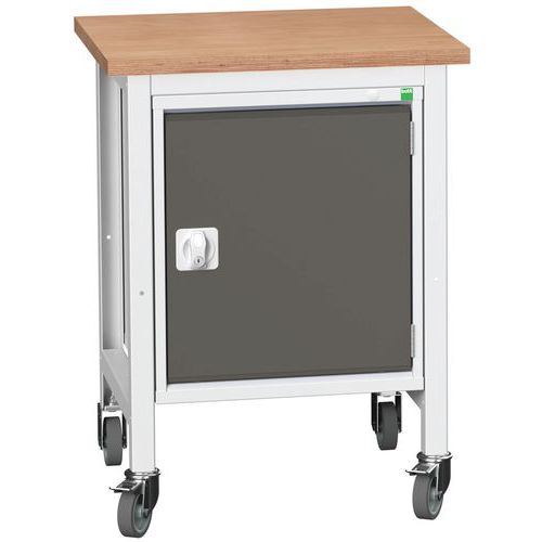Mobilní dílenské stoly Bott Verso Storage se skříňkou, šířka 70 cm, multiplex/linoleum