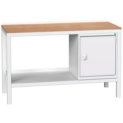 Dílenské stoly Bott Verso Weld se skříňkou, šířka 100 a 150 cm, multiplex/ocel