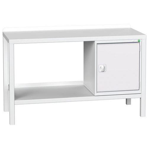 Dílenské stoly Bott Verso Weld se skříňkou, šířka 100 a 150 cm, multiplex/ocel