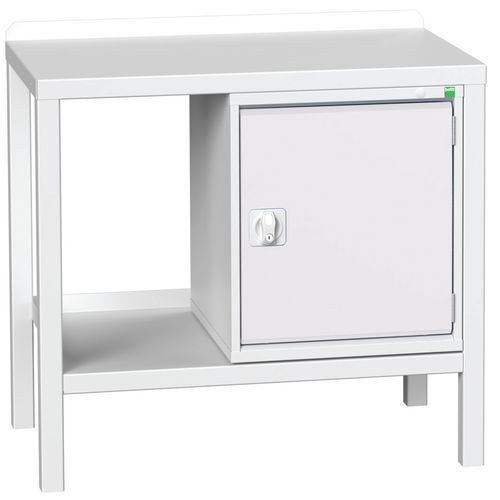 Dílenské stoly Bott Verso Weld se skříňkou, šířka 100 a 150 cm, multiplex/ocel