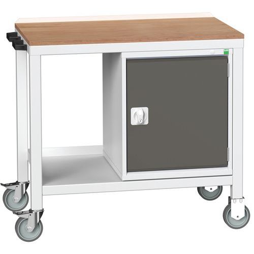 Mobilní dílenské stoly Bott Verso Weld se skříňkou, šířka 100 cm, multiplex/ocel
