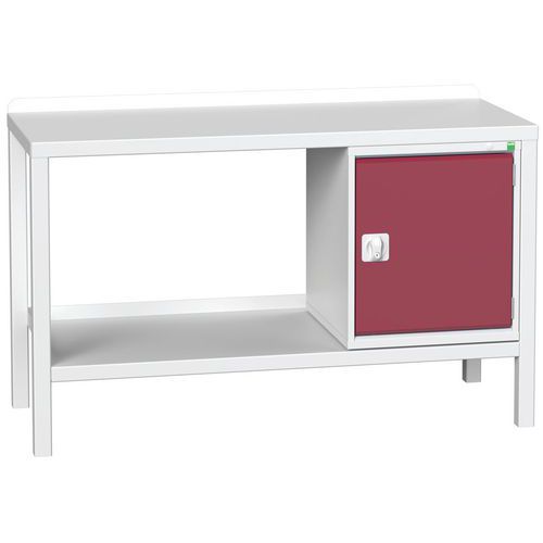 Dílenské stoly Bott Verso Weld se skříňkou, šířka 100 a 150 cm, multiplex/ocel