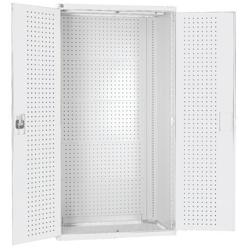 Dílenské skříně s perfo panely pro držáky na nářadí/nářadí