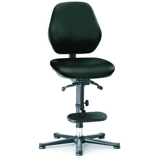 Pracovní antistatické ESD židle Bimos Basic 9152E, 9156E a 9159E s kluzáky