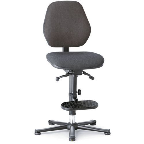 Pracovní antistatické ESD židle Bimos Basic 9152E, 9156E a 9159E s kluzáky