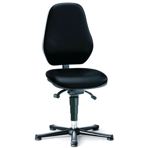 Pracovní antistatické ESD židle Bimos Basic 9150E, 9154E a 9157E s kluzáky