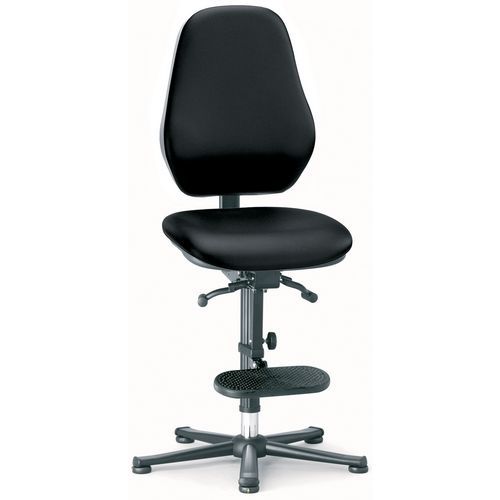 Pracovní antistatické ESD židle Bimos Basic 9152E, 9156E a 9159E s kluzáky