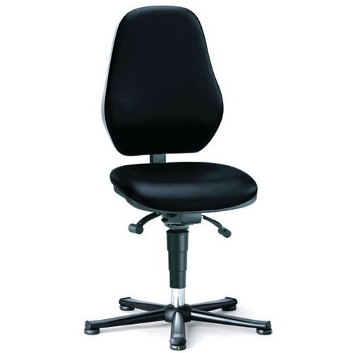 Pracovní antistatické ESD židle Bimos Basic 9150E, 9154E a 9157E s kluzáky