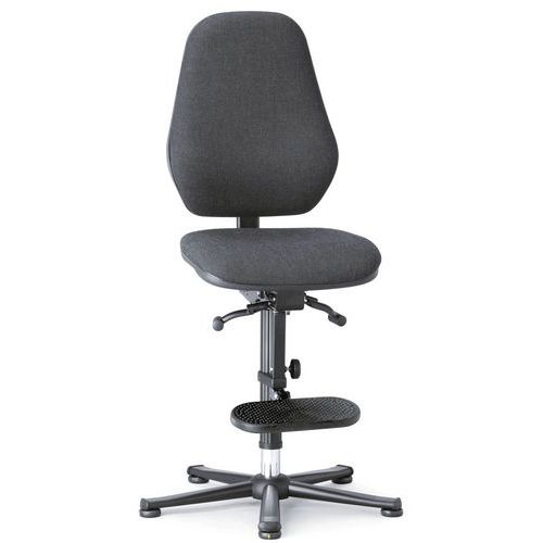 Pracovní antistatické ESD židle Bimos Basic 9152E, 9156E a 9159E s kluzáky