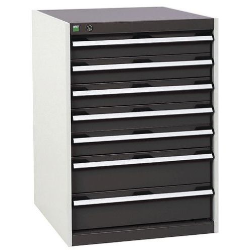 Dílenské zásuvkové skříně Bott Cubio, 90 x 65 x 52,5-75 cm, 7 zásuvek