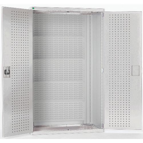 Dílenské skříně s perfo panely pro držáky na boxy/nářadí