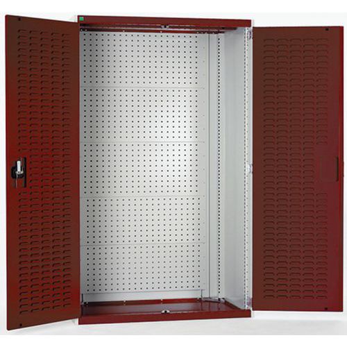 Dílenské skříně s perfo panely pro držáky na nářadí/boxy
