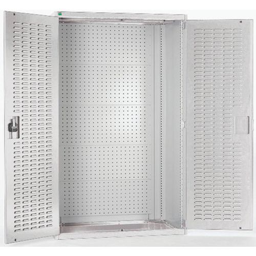 Dílenské skříně s perfo panely pro držáky na nářadí/boxy