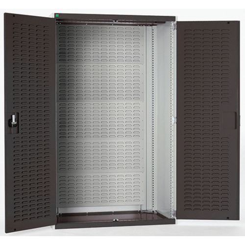 Dílenské skříně s perfo panely pro držáky na boxy/boxy
