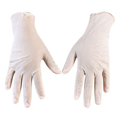 Jednorázové vinylové rukavice Manutan Merlin, bílé