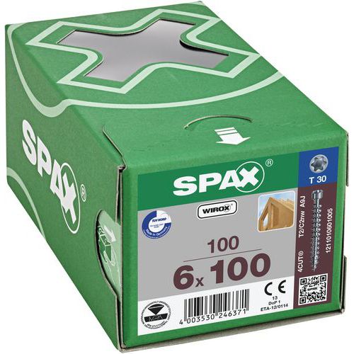 Vruty do dřeva s válcovou hlavou Spax TX ø 6 mm