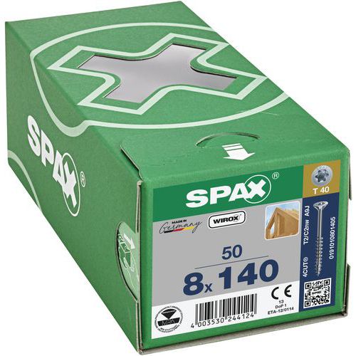 Vruty do dřeva se zapuštěnou hlavou Spax TX ø 8 mm
