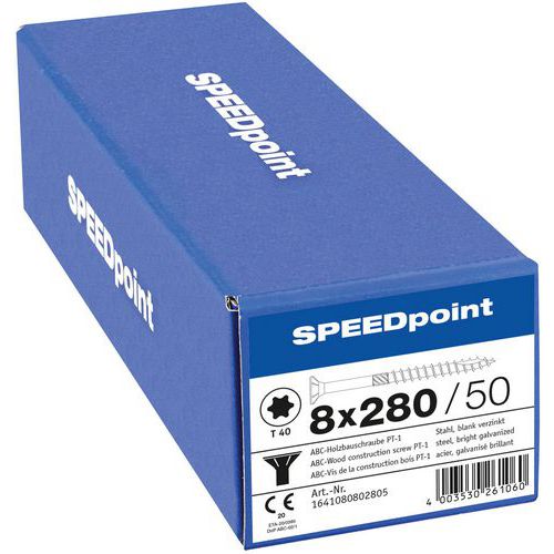 Vruty do dřeva se zapuštěnou hlavou Speedpoint TX ø 8 mm