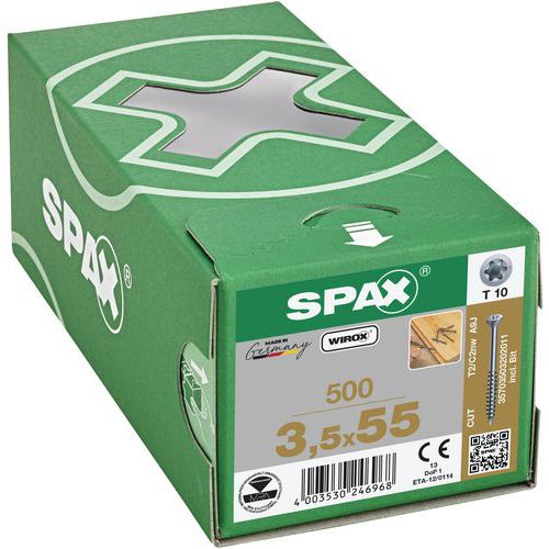 Podlahové vruty se zapuštěnou hlavou Spax TX ø 3,5 mm