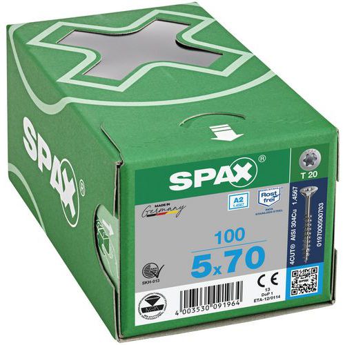 Univerzální šrouby do exteriéru se zapuštěnou hlavou Spax TX