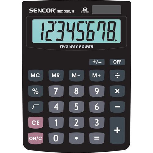 Kalkulačka Sencor SEC 320/8 Dual
