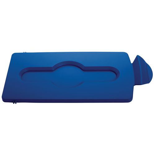 Uzavřené víko recyklační stanice Slim Jim_Rubbermaid