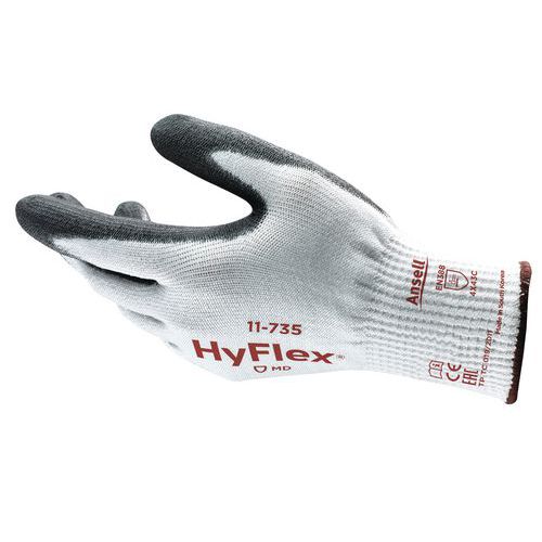 Pracovní rukavice Ansell HyFlex® 11-735 polomáčené v polyuretanu