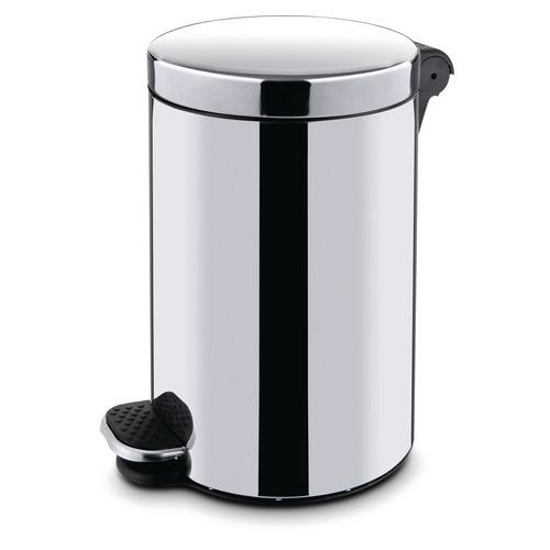 Kovové odpadkové koše Basic, objem 5 l