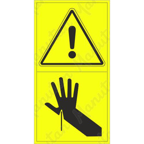 Výstražné tabulky - Výstraha nebezpečí propíchnutí ruky