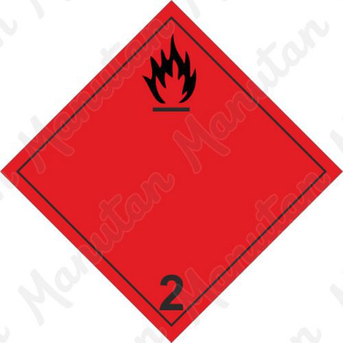 Výstražné ADR tabulky - Nebezpečí požáru hořlavé plyny č.2 A
