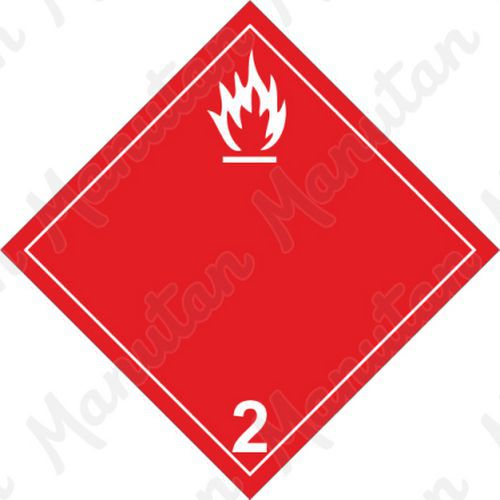 Výstražné ADR tabulky - Nebezpečí požáru hořlavé plyny č.2 B