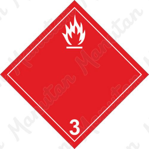 Výstražné ADR tabulky - Nebezpečí požáru hořlavé kapaliny č.3 B