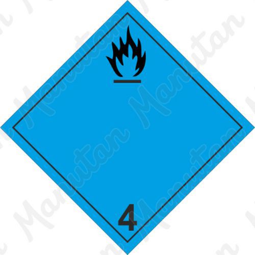 Výstražné ADR tabulky - Nebezpečí vyvíjení hořlavého plynu při styku s vodou 4.3 A